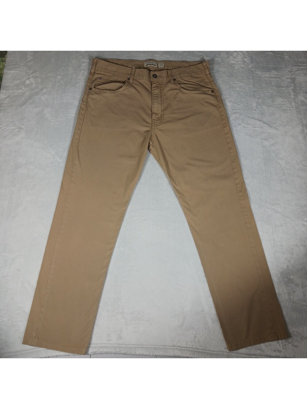 Patagonia Iron Clad Twill Pants Mens 36x30 Straight Organic Cotton Stretch Tan